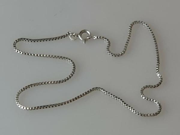 Kurze Venezianerkette aus 925er Sterlingsilber, Länge 36,0 cm, Gewicht: 4,6g