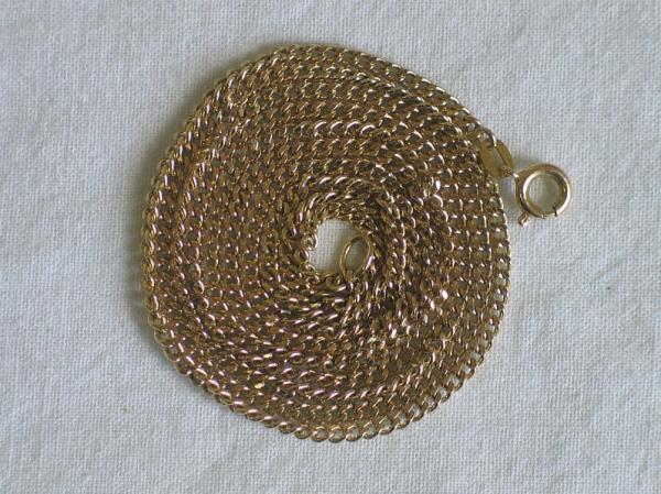 Panzerhalskette aus 333er Gelbgold, Länge 73,2 cm, Gewicht: 7,9g