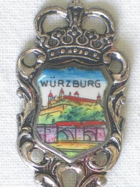 Sammellöffel "Würzburg", versilbert 90er Auflage, Länge: 11,0 cm, Gewicht: 9,1g