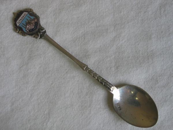 Sammellöffel "Istanbul St. Sophia", versilbert 80er, Länge: 11 cm, Gewicht: 7,7g