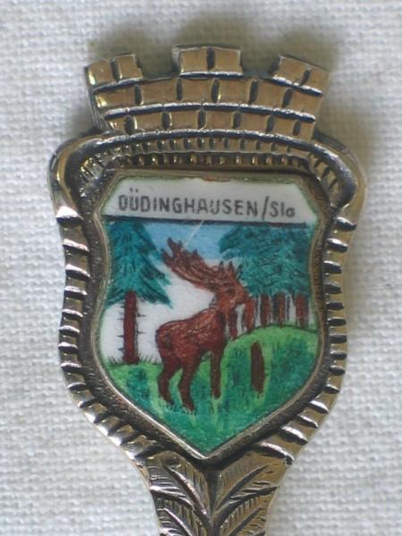 Sammellöffel "Düdinghausen/ Slo", versilbert 100er, Länge: 10,5 cm, Gewicht: 8,7g