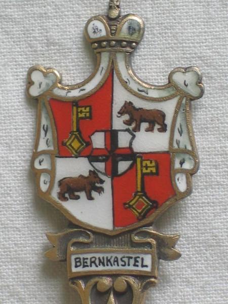 Sammellöffel "Bernkastel", Silber 800er, matt vergoldet, Länge: 13 cm, Gewicht: 13g