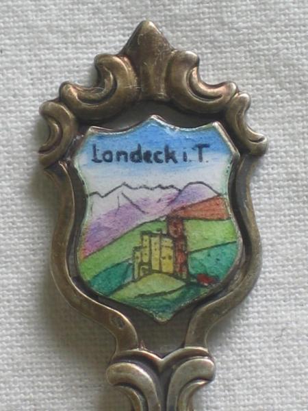Sammellöffel "Landeck i.T.", Silber 800er, Länge: 10,5 cm, Gewicht: 9,1g