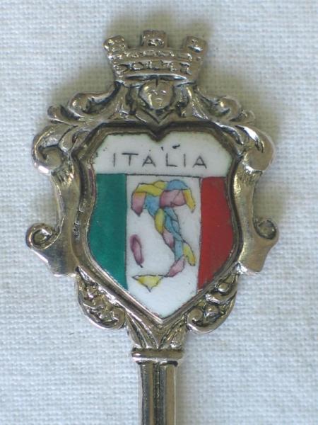 Sammellöffel "Italia", versilbert, Länge: 10,5 cm, Gewicht: 11,8g