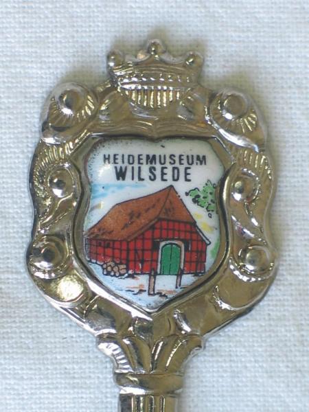 Sammellöffel "Heidemuseum Wilsede", versilbert, Länge: 11,5 cm, Gewicht: 14,8g