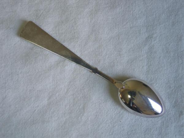 Sammellöffel "Rothenburg o.d.T.", versilbert, Länge: 10,5 cm, Gewicht: 8,8g