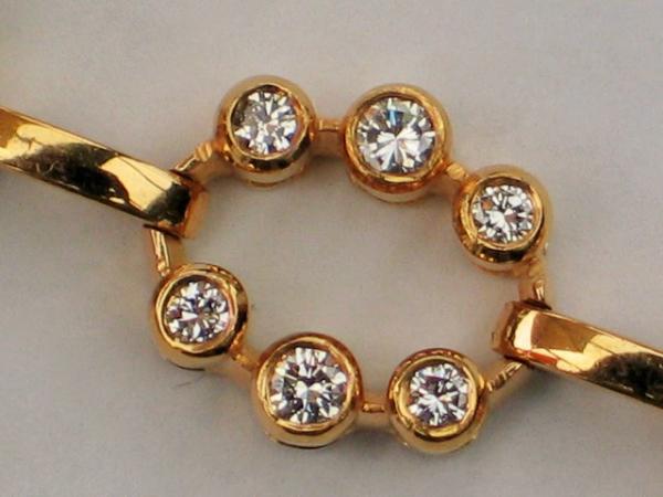 Edles Diamantarmband mit 3.02 ct (54 Diamanten) aus 750er Gold, Länge: 17,0 cm, Gewicht: 24,9g