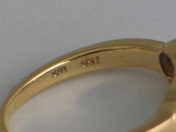 Smaragd- Diamantring aus 750er Gelbgold, Größe 49, Gewicht 2,9g