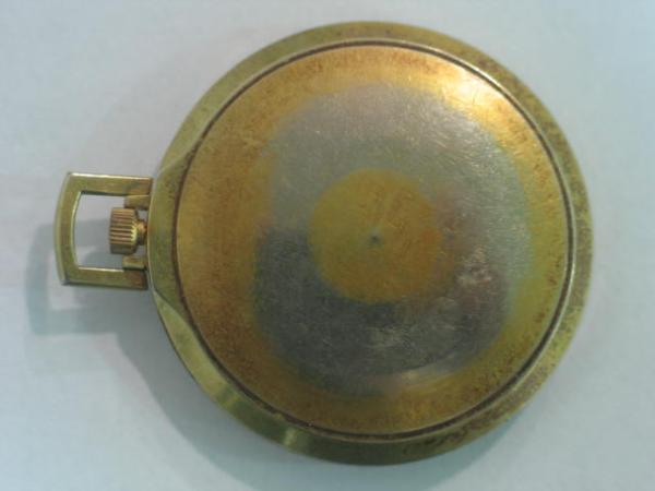 Taschenuhr "Dugena" Quartz -vergoldet-, -defekt-