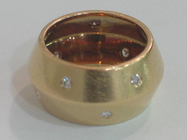 Exclusiver Diamantring aus 750er Gold mit 0.20 ct, Größe: 52, Gewicht: 11,0g