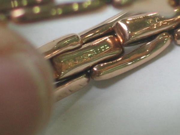 Vintage: Rolex Damenuhr um 1910 mit Goldarmband, 375er Gold, Handaufzug