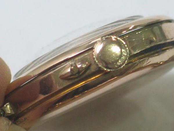 Vintage: Rolex Damenuhr um 1910 mit Goldarmband, 375er Gold, Handaufzug