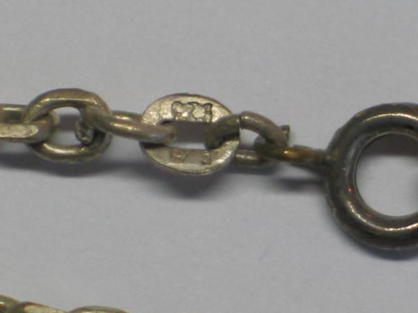 Ankerkette -matt- aus 925er Sterlingsilber, Länge 43,0 cm Gewicht: 10,4g