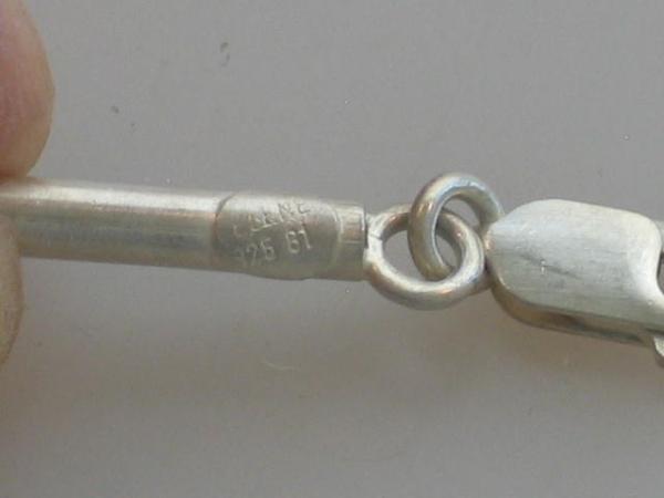 Stäbchen Armband, 925er Sterlingsilber, Länge: 20,5 cm , Gewicht: 9,6g