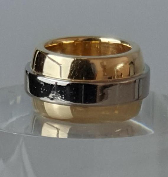 Diamantring 5 Diamanten Carree 1.65 ct., 750 Gold, Größe 46, Gewicht: 26,0g