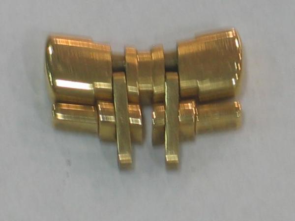 Original Ersatzglied für Tag Heuer Professional 6000 mit Schraubstift, 750 Gold, 14,5 mm