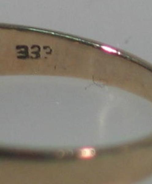Saphir Ring aus 333er Gold, Größe 55, Gewicht: 1,3g