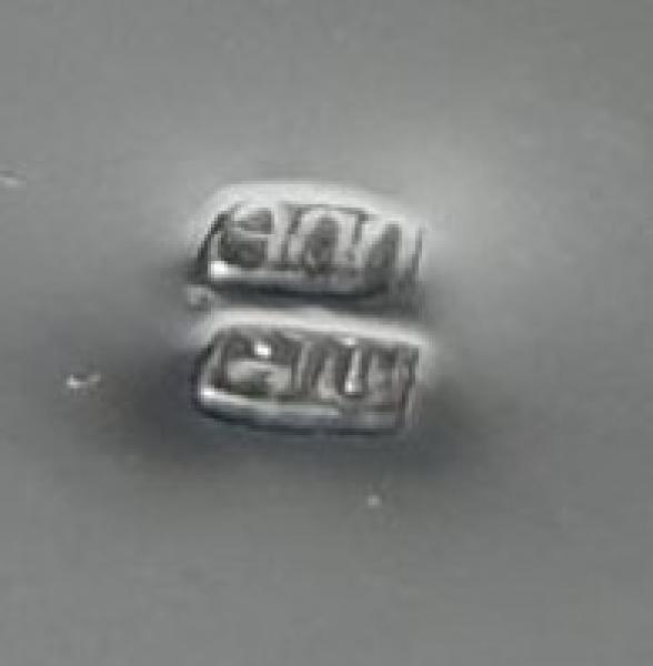 Flaschenhalter rund aus 900er Silber, Gewicht. 128,0g