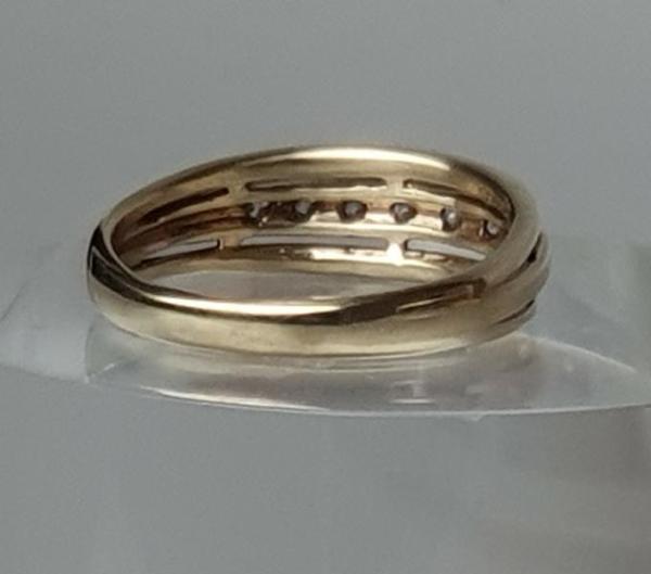 Schmuckstein Gelbgoldring aus 333er Gold, Größe 56, Gewicht: 2,7g