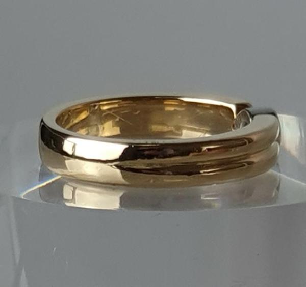 Diamantsolitär mit 0.10 ct. aus 750er Gold, Größe 53, Gewicht: 7,6g