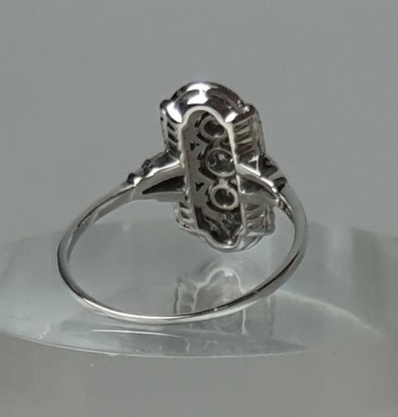 Vintage Diamantring mit 0.25 ct. aus 750er Weißgold, Größe 51, Gewicht: 3,0g