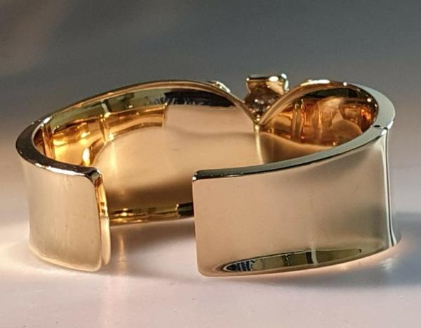 Skarabäus Diamant Armspange mit über 3.0 Diamantkarat aus 750er Gold, Gewicht: 46,7g