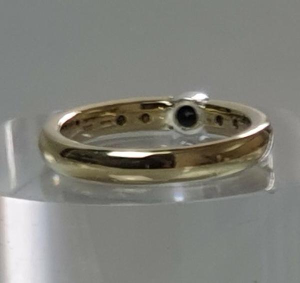 Diamantring mit 5 Diamanten aus 585er Gold, Größe 56, Gewicht: 5,0g