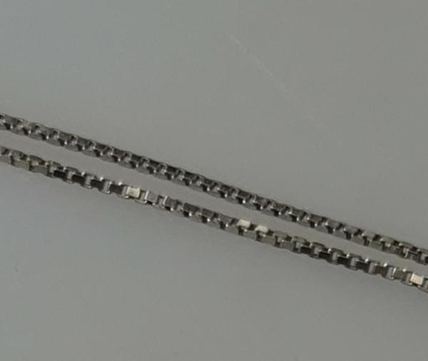Venezianerhalskette aus 835er Silber, Länge 55,0 cm, Gewicht: 5,5g