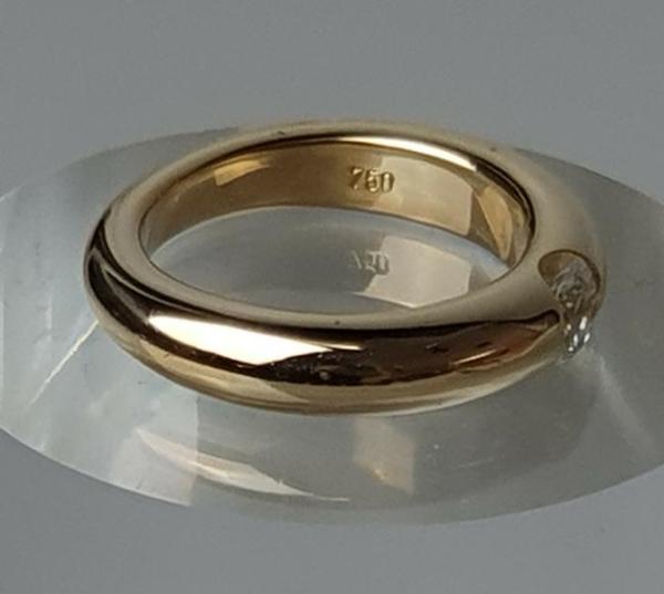 Brillantsolitär 0.50 ct. aus 750er Gold, Größe 57, Gewicht: 13,9g