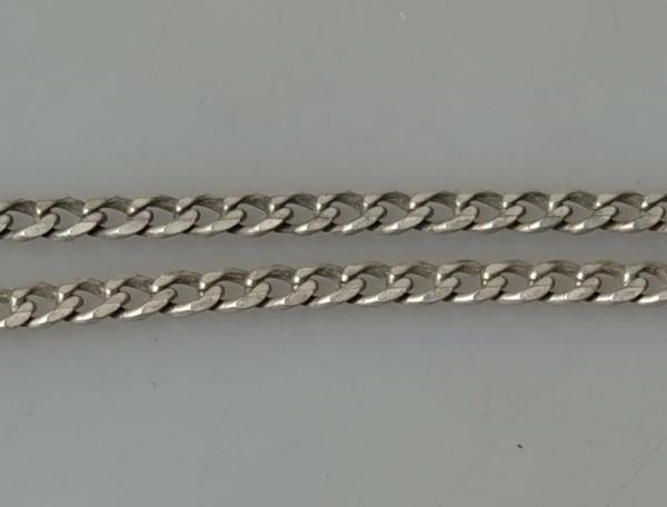 Panzerhalskette aus 925er Sterlingsilber, Länge 50 cm, Gewicht: 12,0g