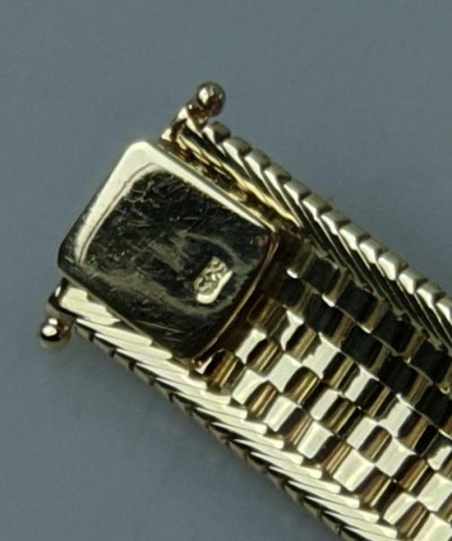 Neuwertiges Gliederketten Armband aus 585er Gold, Länge 19,0 cm, Gewicht: 47,3g