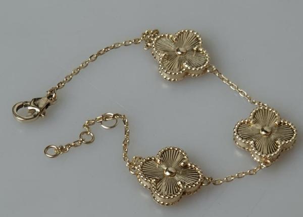 Armband Alhambra aus 585er Gold, Länge 22,5 cm, Gewicht: 13,4g