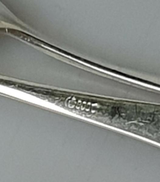 Set 6x Kaffee- Teelöffel aus 800er Silber,  Gewicht: 57,8g