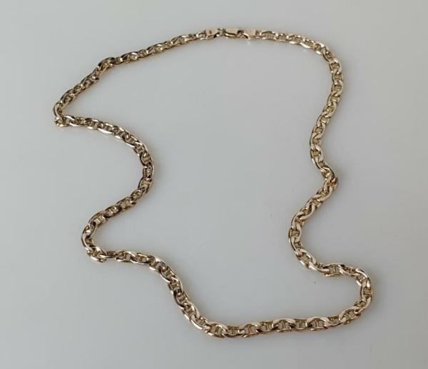Doppelanker Halskette aus 333er Gold, Länge 42,5 cm, Gewicht: 8,5g
