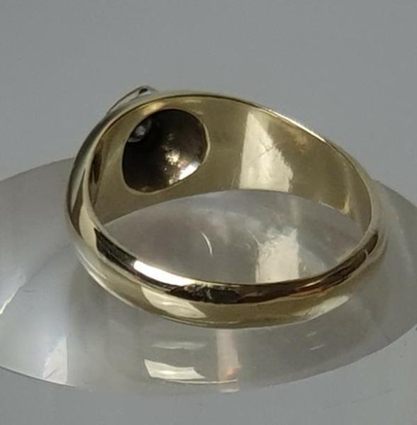 Herren / Unisex Diamantring aus 585er Gold mit 0.20 ct, Größe 65, Gewicht: 9,7g