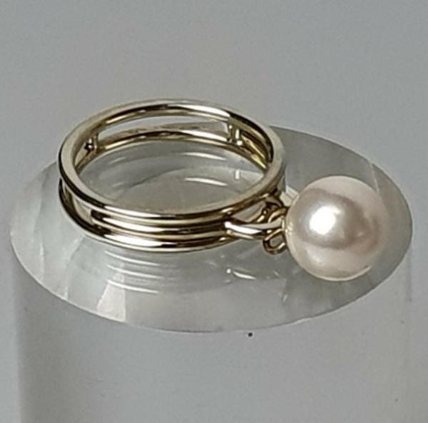 Ring mit Hängerfunktion aus 333er Gold, Größe 62 Gewicht: 6,3g