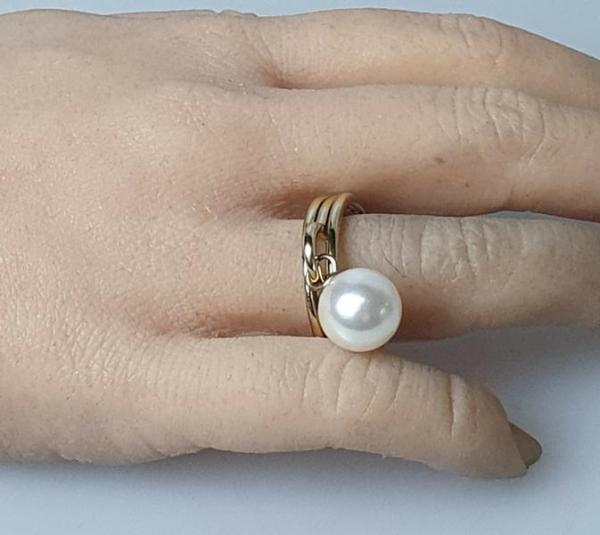 Ring mit Hängerfunktion aus 333er Gold, Größe 62 Gewicht: 6,3g