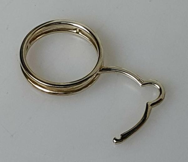 Ring mit Hängerfunktion aus 333er Gold, Größe 62 Gewicht: 6,3g