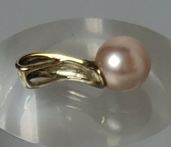 Perlen Kettenanhänger, 333er Gold, Gewicht: 2,7g