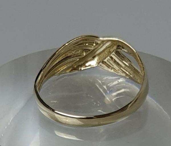 Goldring -Symbiose- aus 585er Gold, Größe 55, Gewicht: 2,3g