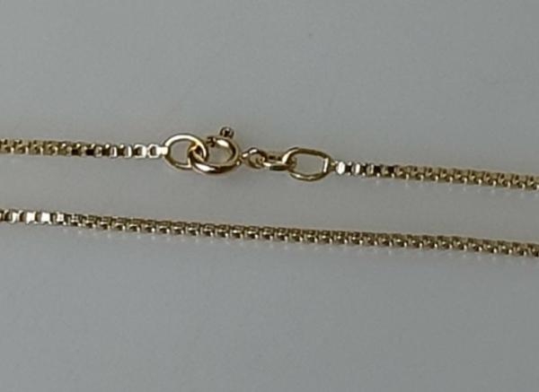 Lange Venezianerhalskette aus 585er Gold, Länge 70,0 cm, Gewicht: 9,1g