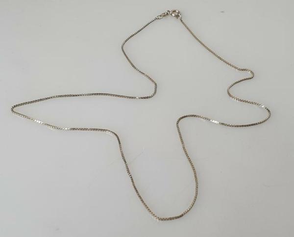 Venezianerhalskette aus 925er Sterlingsilber, Länge 51,0 cm, Gewicht: 2,6g