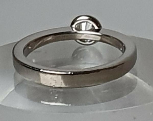 DEY Brillantsolitär mit 0.25 ct. aus 750er Weissgold, Größe 55, Gewicht: 5,4g