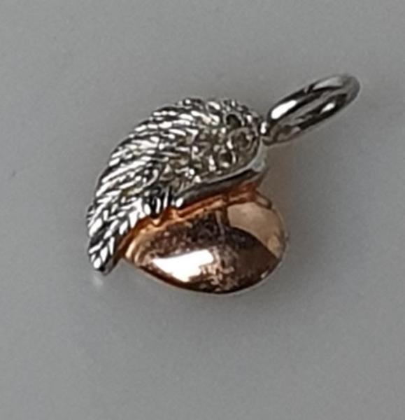 Kettenanhänger "Herz + Flügel" aus 925er Sterlingsilber
