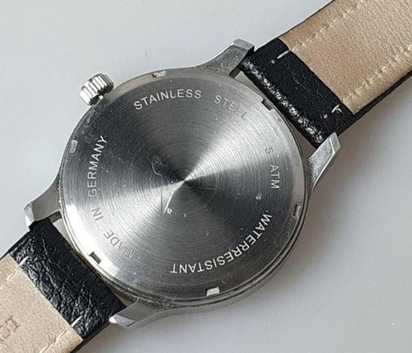 Messerschmitt -Stern von Afrika- Herren Armbanduhr mit Lederband