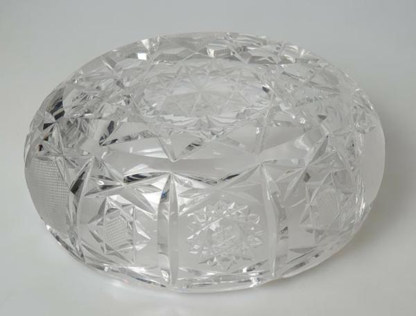 Vintage Massiver Kristallglas Aschenbecher, wunderschön gestaltet