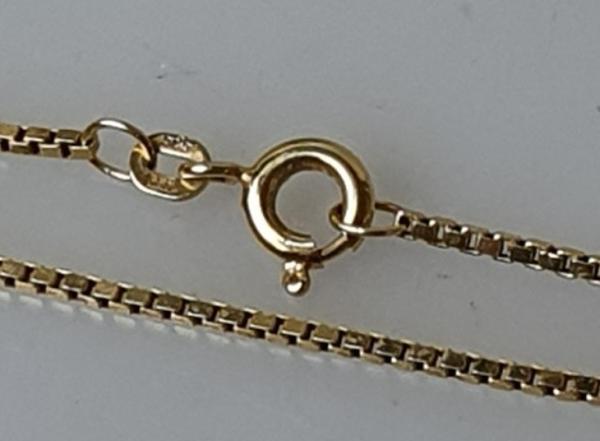 Venezianerhalskette von FBM aus 585er Gelbgold, Länge 40,0 cm, Gewicht: 3,8g