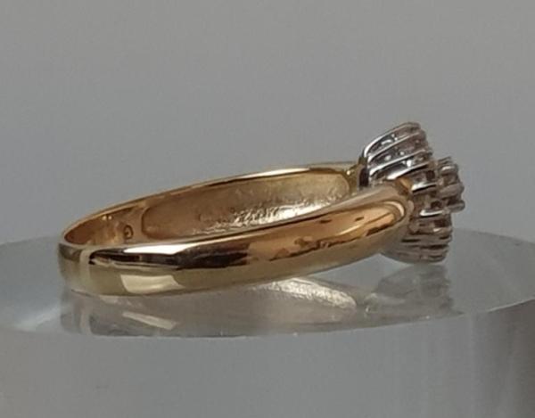 Diamantring 0.35 ct. aus 585er Gold, Größe 55, Gewicht 3,4g