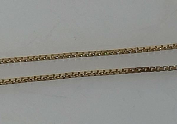 Venezianerhalskette aus 585er Gold, Länge: 41,0 cm, Gewicht: 2,7g