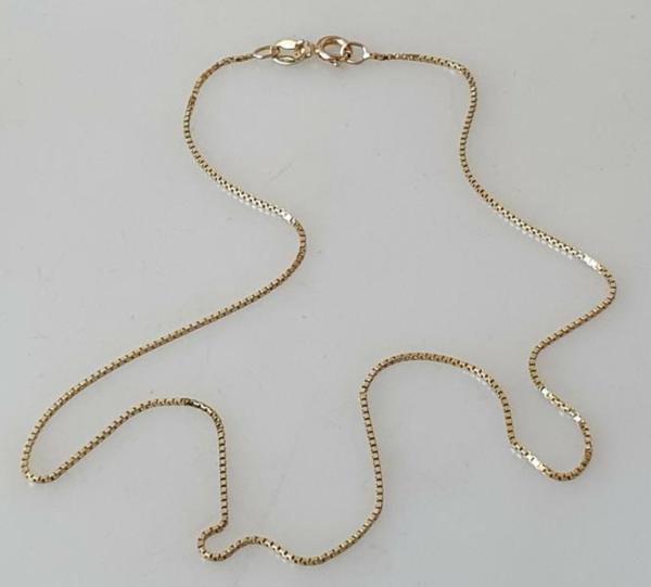 Venezianerhalskette aus 585er Gold, Länge: 41,0 cm, Gewicht: 2,7g